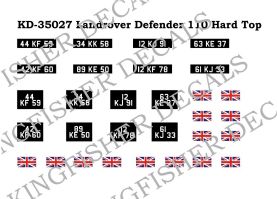 Landrover Defender 110 Hard Top Number Plates